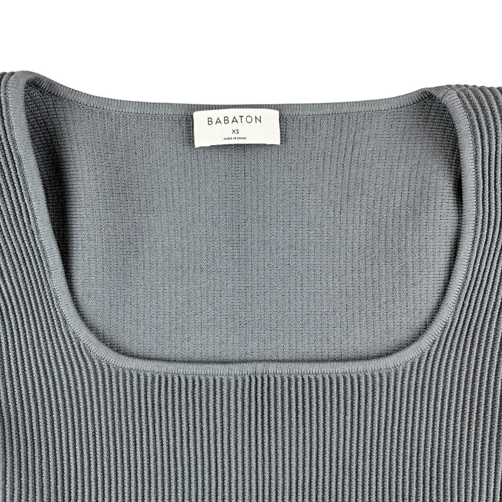 Babaton Ribbed Square Neck Top XS - Picture 4 of 10